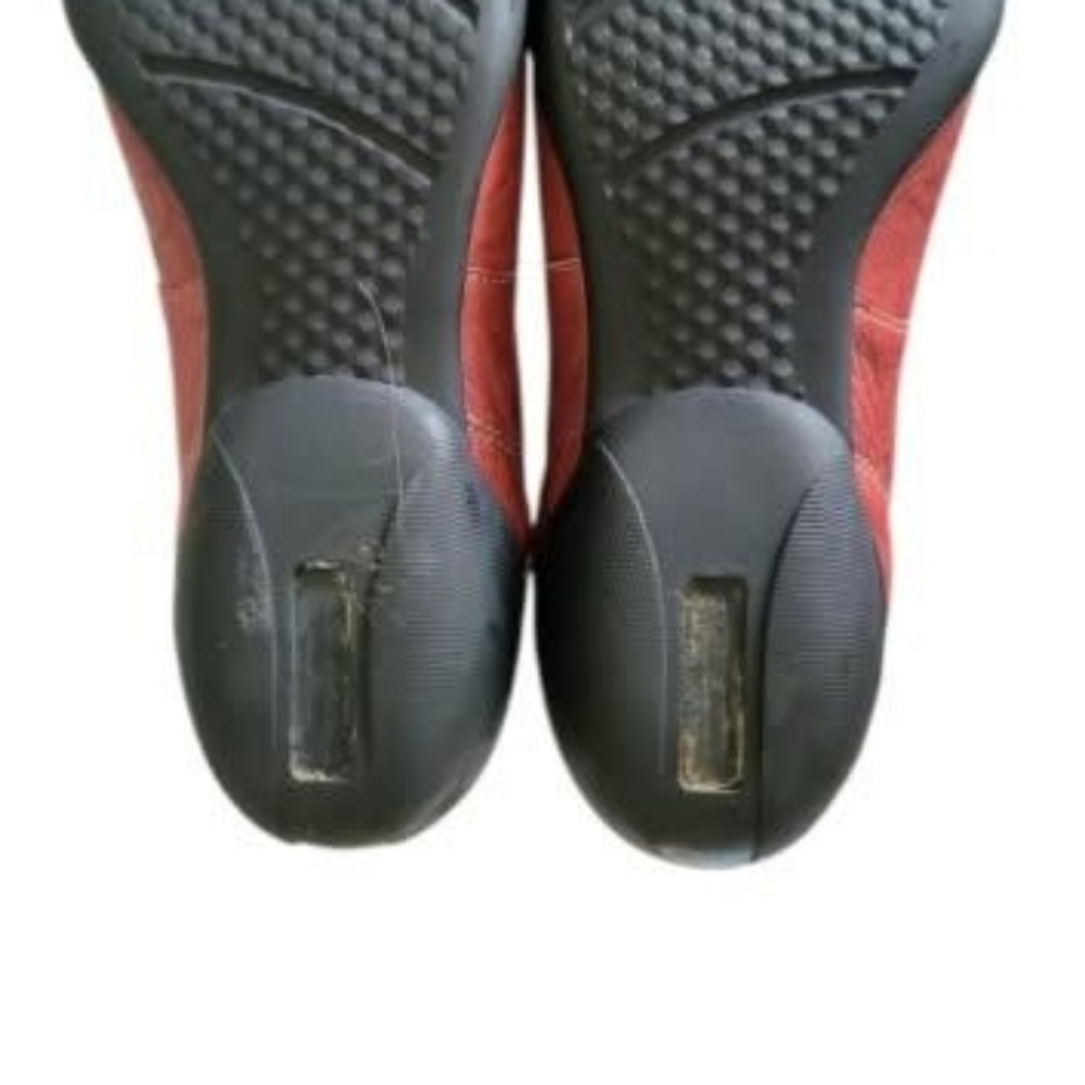 TAOS Leather Red Black Mary Jane Slip On Walk Skirt Casual Loafer Shoe Women 7 - Picture 9 of 13